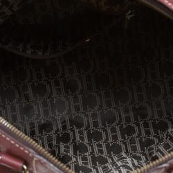 مملوكة مسبقًا Carolina Herrera Red Leather Boston Bag