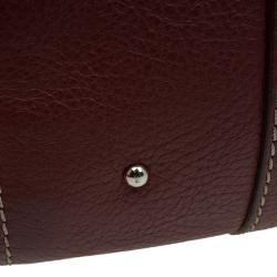 مملوكة مسبقًا Carolina Herrera Red Leather Boston Bag