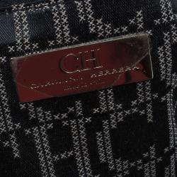 Pre Owned Carolina Herrera Black Leather Quilted Chain Satchel