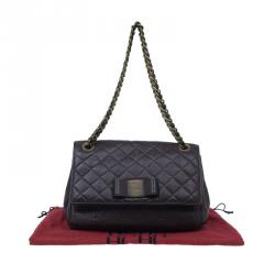 Pre Owned Carolina Herrera Brown Monogram Leather Shoulder Bag