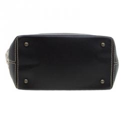 Pre Owned حقيبة يد كارولينا هيريرا شوبر كانفاس مونوغرامي بنية/ بيج