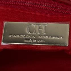 Pre Owned Carolina Herrera Brown Leopard Print Calf Hair Audrey Shoulder Bag