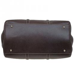 Pre Owned Carolina Herrera Brown Leather Matteo Tote