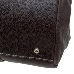 Pre Owned Carolina Herrera Brown Leather Matteo Tote