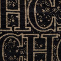 Pre Owned Carolina Herrera Blue/Brown Fabric and Leather Shoulder Bag