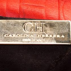 Pre Owned Carolina Herrera Red Leather New Baltazar Flap Bag