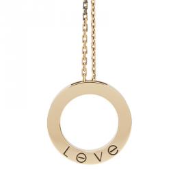 مملوكة مسبقًا قلادة كارتييه لوف دلاية ألماس ذهب وردي