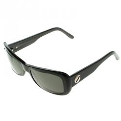 مملوكة مسبقًا Cartier Black 135 Rectangle Sunglasses