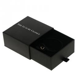 Pre Owned Cartier Trinity Three Tone 18k Gold Black Adjustable Cord Bracelet