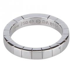 مملوكة مسبقًا خاتم كارتييه لانيير ذهب أبيض مقاس 49