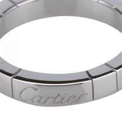 مملوكة مسبقًا خاتم كارتييه لانيير ذهب أبيض مقاس 49