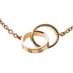 مملوكة مسبقًا سوار كارتييه لوف 2 حلقة ذهب وردي مقاس 17