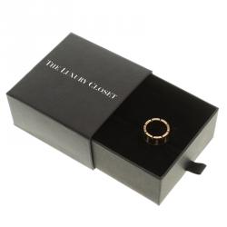 Pre Owned Cartier Tank Francaise Diamond & 18k Yellow Gold Ring Size 53