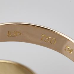 Pre Owned خاتم كارتييه ترينيتي مودال ثلاث ألوان ذهب عيار 18 كبير مقاس 54