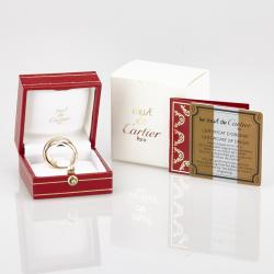 Pre Owned خاتم كارتييه ترينيتي مودال ثلاث ألوان ذهب عيار 18 كبير مقاس 54