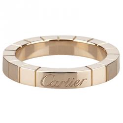 Pre Owned Cartier Lanieres Rose Gold Ring Size 48