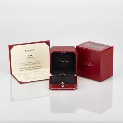 Pre Owned Cartier Lanieres Rose Gold Ring Size 48