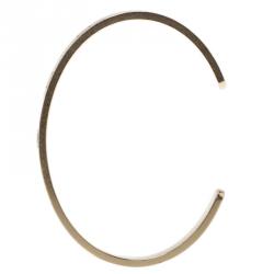 Pre Owned  Cartier Love 1 Diamond Yellow Gold Open Cuff Bracelet