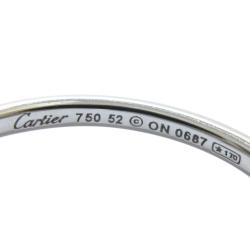 مملوكة مسبقًا Cartier Floral Diamond White Gold Ring Size 52