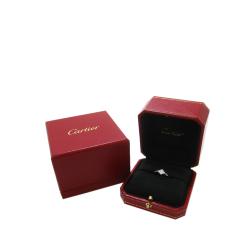 مملوكة مسبقًا Cartier Floral Diamond White Gold Ring Size 52