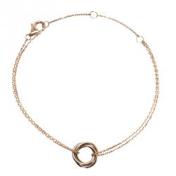 Pre Owned اسورة كارتييه سويت ترينيتي ذهب ثلاثي اللون عيار 18