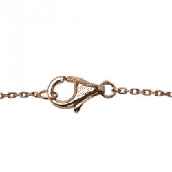 Pre Owned Cartier Amulette De Cartier Carnelian Pink Gold Bracelet