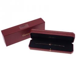 Pre Owned Cartier Amulette De Cartier Carnelian Pink Gold Bracelet