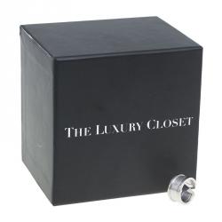 Pre Owned خاتم كارتييه CC ذهب أبيض مقاس 47