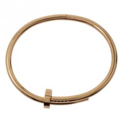 Pre Owned أسورة كارتييه جاست أو كلو ذهب وردي مقاس 16