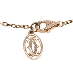 Pre Owned Cartier Saphirs Légers De Cartier Pink Sapphire Rose Gold Bracelet 