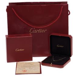 مملوكة مسبقًا عقد كارتييه ديامانت ليجره دي كارتييه ذهب ألماس وذهب أصفر عيار 18 موديل صغير