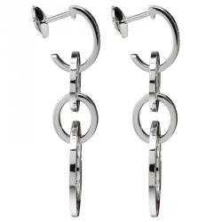 مملوكة مسبقًا Cartier Love Diamond White Gold Dangling Earrings