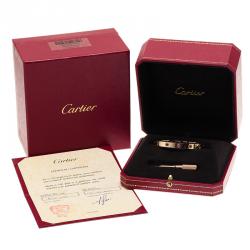 Cartier Love Coloured Stones Rose Gold Bracelet 16 cm