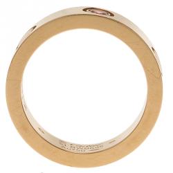 مملوكة مسبقًا خاتم كارتييه لوف ياقوت وذهب وردي مقاس 52