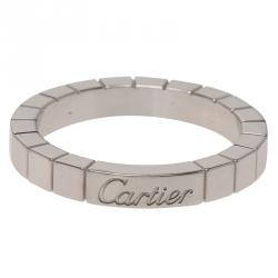 مملوكة مسبقًا خاتم كارتيه لانيير ذهب أبيض مقاس 53