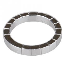 مملوكة مسبقًا Cartier Lanières White Gold Ring Size 48