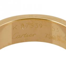 Cartier Love Yellow Gold Ring Size 53