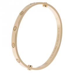 Pre Owned سوار كارتييه لوف ذهب أصفر 18 سم