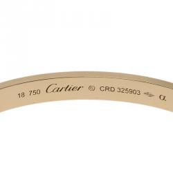 Pre Owned سوار كارتييه لوف ذهب أصفر 18 سم