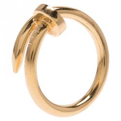 مملوكة مسبقًا Cartier Juste Un Clou Rose Gold Ring Size 56