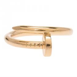 مملوكة مسبقًا Cartier Juste Un Clou Rose Gold Ring Size 56