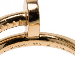 مملوكة مسبقًا Cartier Juste Un Clou Rose Gold Ring Size 56