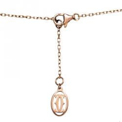 Pre Owned Cartier Saphirs Légers De Cartier Pink Sapphire 18K Rose Gold Bracelet