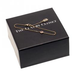 Pre Owned Cartier Saphirs Légers De Cartier Pink Sapphire 18K Rose Gold Bracelet