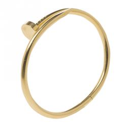 Pre Owned Cartier Juste Un Clou 18kt Yellow Gold Bracelet 16cm