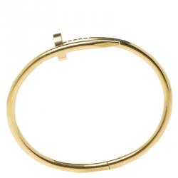 Pre Owned Cartier Juste Un Clou 18kt Yellow Gold Bracelet 16cm