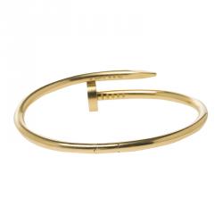 Pre Owned Cartier Juste Un Clou 18kt Yellow Gold Bracelet 16cm