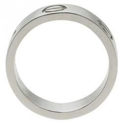 Pre Owned Cartier Love Platinum Band Ring Size 46