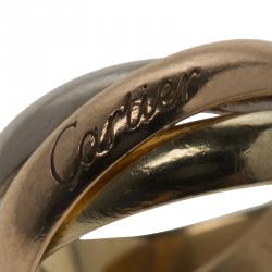 Pre Owned خاتم كارتييه ترينيتي دو كارتييه ذهب عيار 18 ثلاثة ألوان مقاس 48