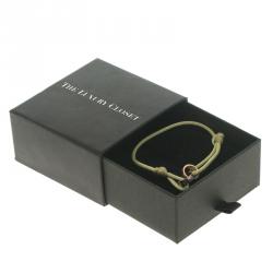 Pre Owned Cartier Love Charity 18K White and Rose Gold Cord Bracelet 